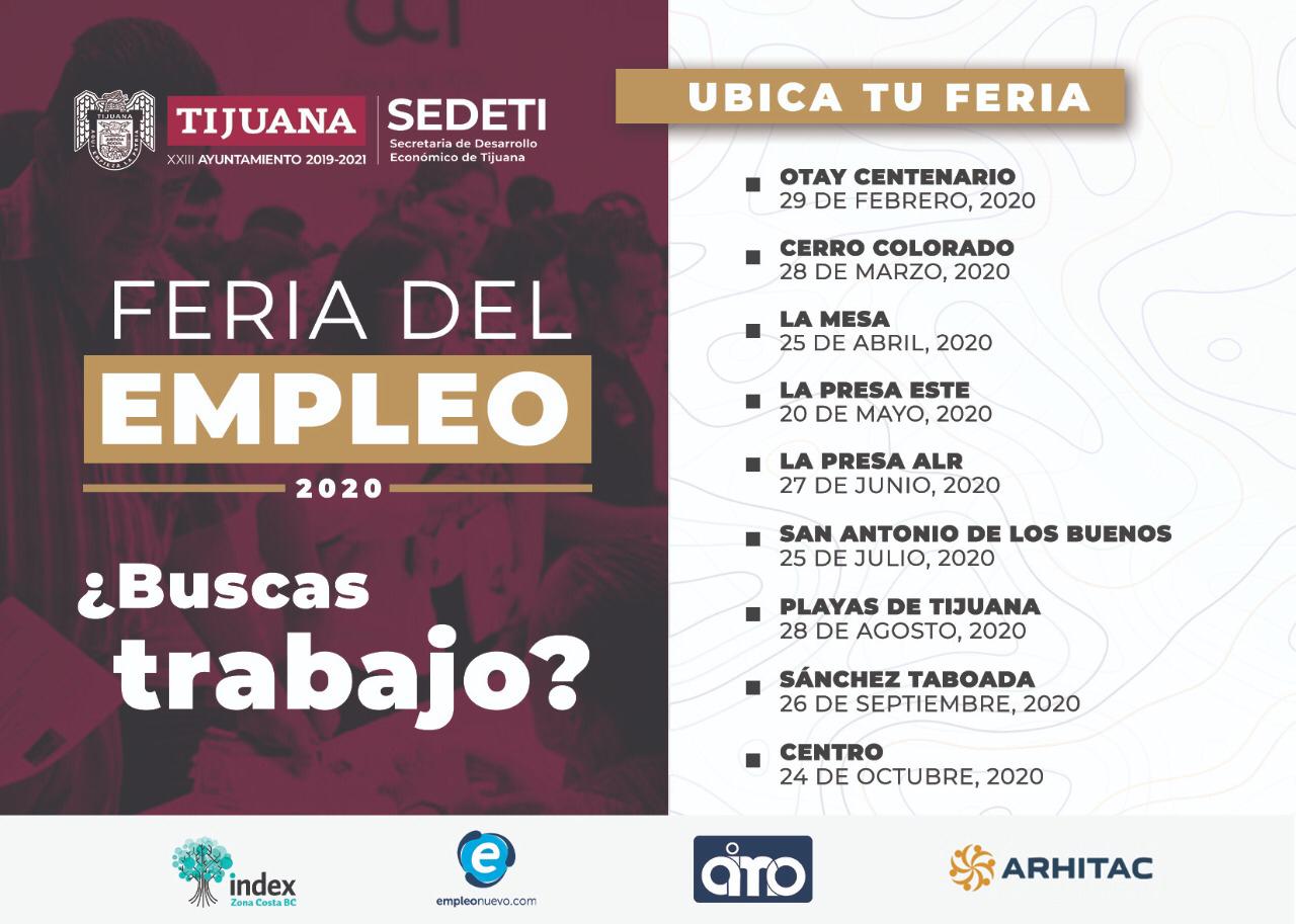 Invita Ayuntamiento de Tijuana a la primer Feria de Empleo Delegacional