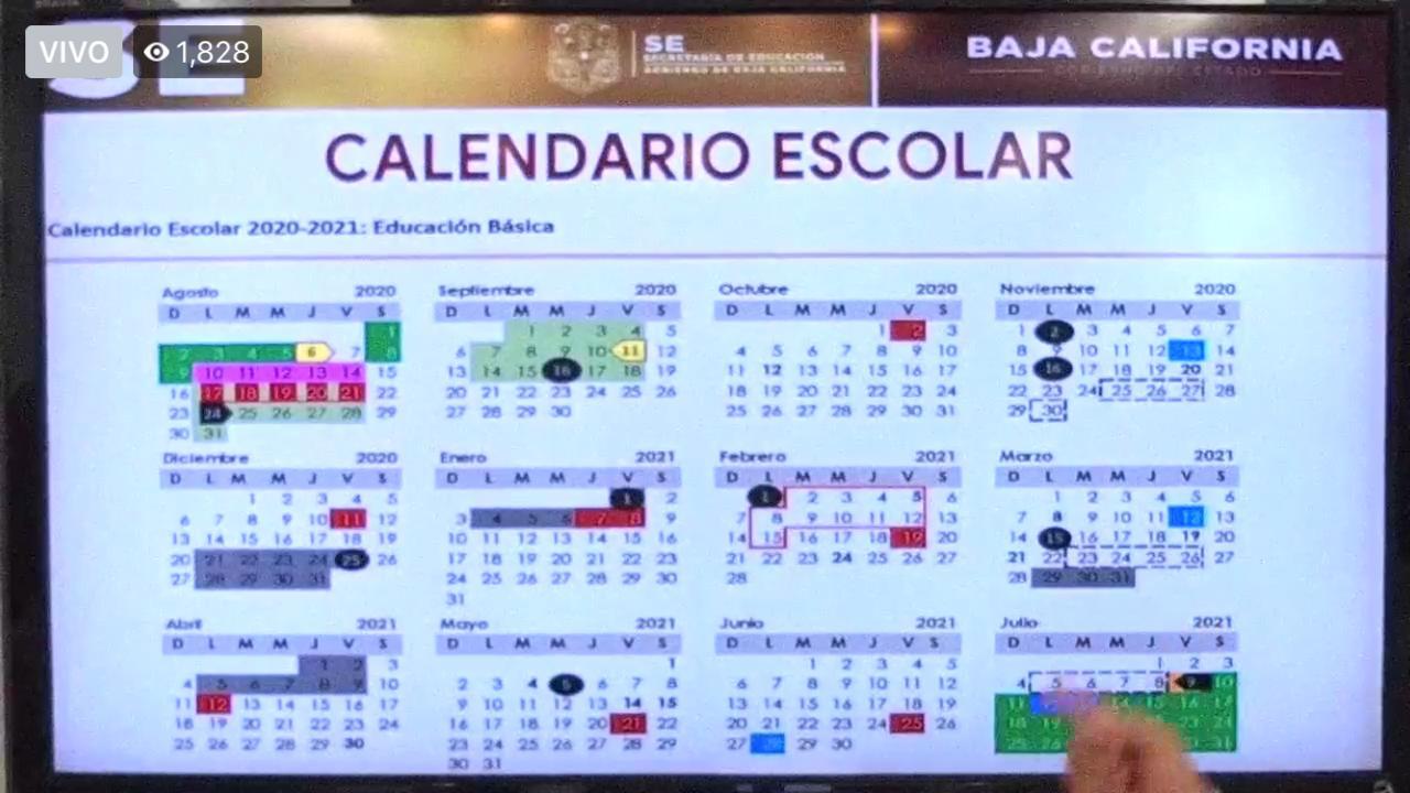 Presentan Calendario Escolar Oficial Del Próximo Ciclo Escolar En Bc