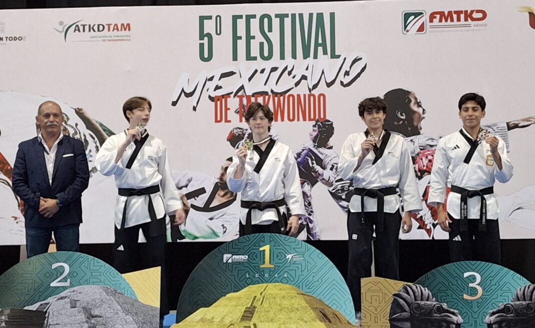 BC brilla con 14 medallas en festival mexicano de Taekwondo
