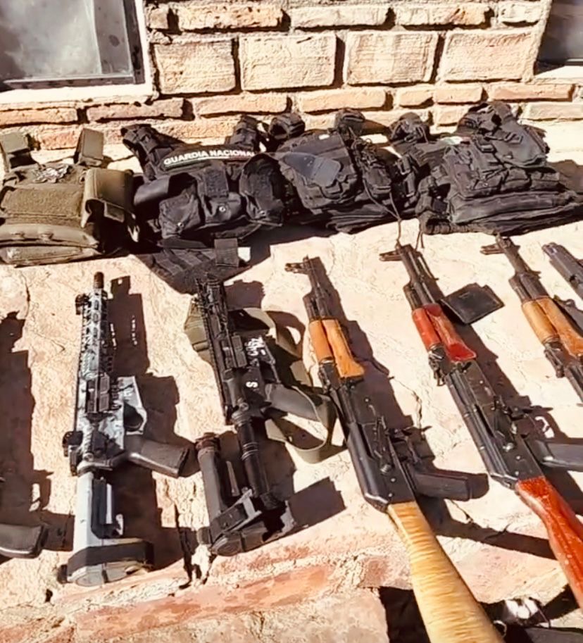 Asestan golpe al crimen organizado en La Rumorosa; aseguran arsenal y detienen a cuatro