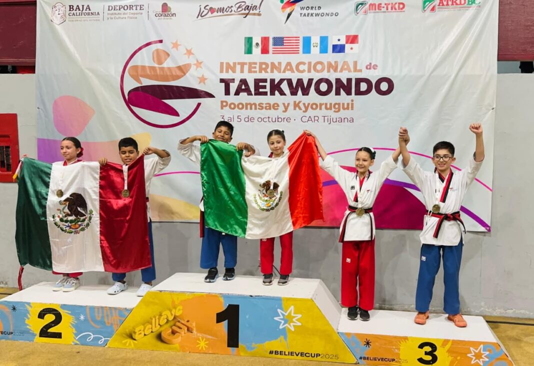 Logra BC cosecha de medallas en internacional de taekwondo 2025