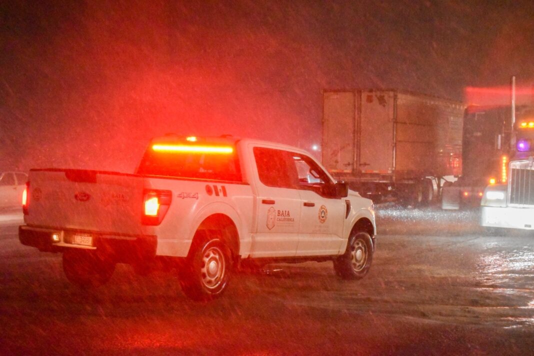 Refuerza GobBC respuesta ante afectaciones por tormenta invernal en San Quintín