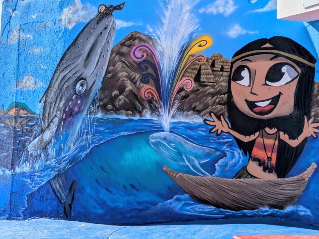 Revelan mural en La Bufadora, ícono turístico de Ensenada