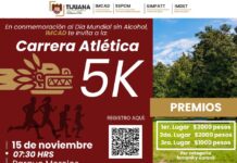 Invita Ayuntamiento de Tijuana a la Carrera Atlética 5K en conmemoración del Día Mundial sin Alcohol
