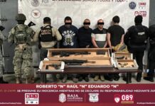 Golpe a grupo delictivo en Tijuana: detienen a cuatro armados tras reporte de balacera