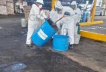 FGR incinera más de 3 toneladas y 3 mil litros de precursores químicos
