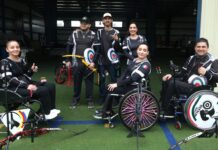 Arqueros paralímpicos tienen entrenamiento navideño