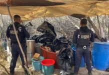 Localizan narco laboratorio clandestino de droga en zona rural de Ensenada
