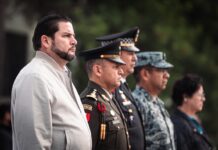 Asiste Burgueño a ceremonia de toma de posesión y protesta de bandera del comandante del Mando Coordinador ‘Tijuana’ de la GN