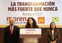 Morena, PT y PVEM refrendan alianza rumbo a 2027 y ratifican respaldo a Claudia Sheinbaum
