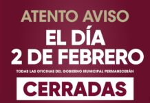 Será próximo lunes 2 de febrero día inhábil para el personal que labora en el Gobierno Municipal de Tijuana