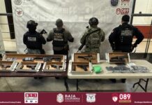 Golpe al crimen en Tijuana: decomisan más de 30 kilos de droga y arsenal de alto calibre