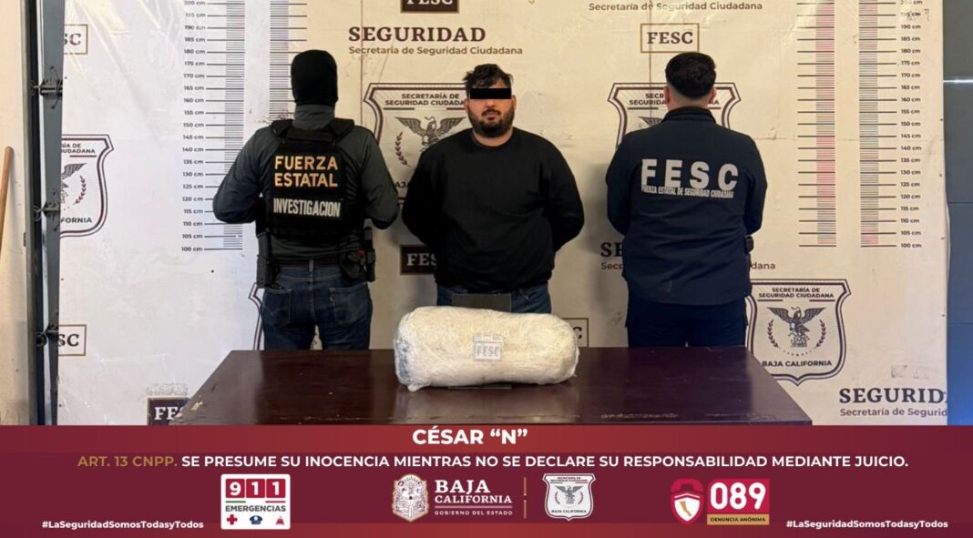 Cae con metanfetamina en el Mariano Matamoros