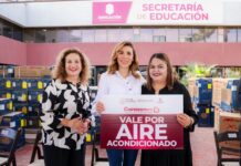 Entrega MAPO nuevos equipos de aire acondicionado para las aulas en Mexicali