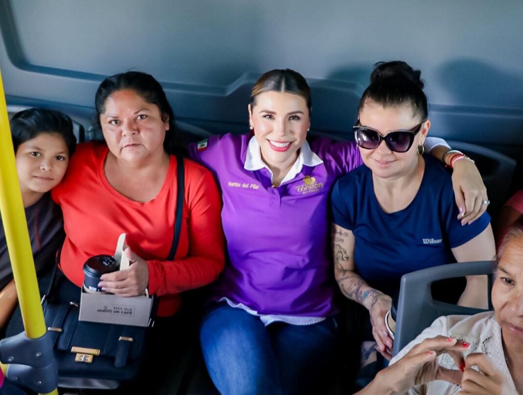 Impulsa Marina del Pilar programas y nuevas rutas de transporte para mejorar movilidad en BC