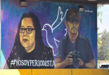 Inauguran mural en honor a Lourdes Maldonado y Margarito Martínez en Tijuana