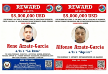 Ofrece EU hasta 5 millones de dólares por líderes del Cártel de Sinaloa en Tijuana