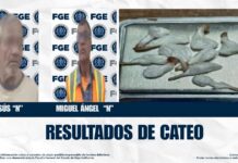 FGE asegura droga tras cateo; hay dos detenidos