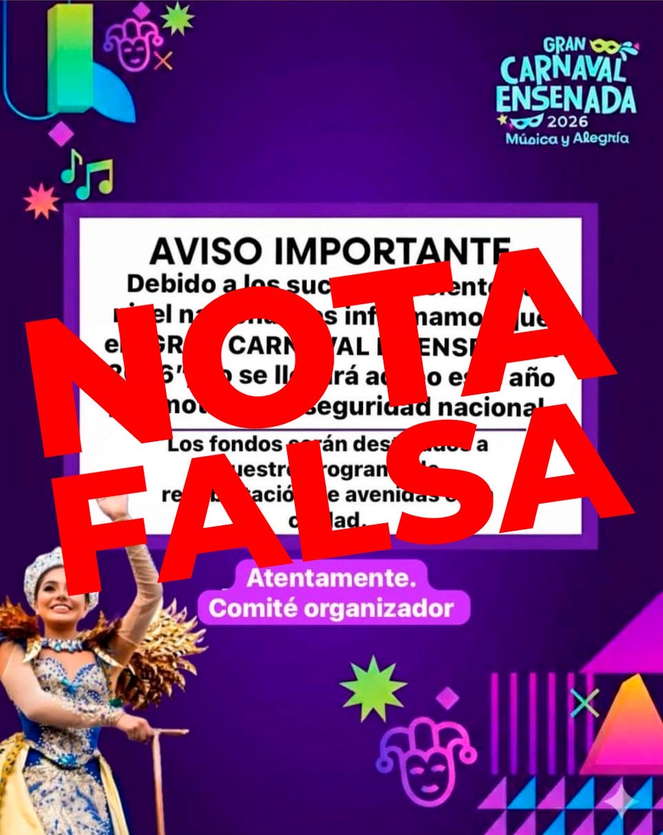 Confirman realización del Carnaval de Ensenada 2026; desmienten rumores en redes sociales