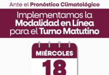 Continuarán las clases en línea este miércoles