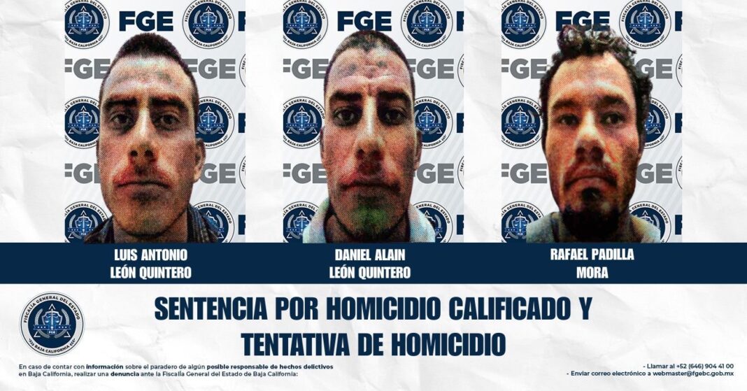 Sentenciados a 50 años presos por homicidio