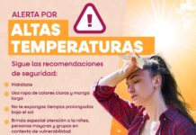 Precaución ante el incremento de temperaturas en la región