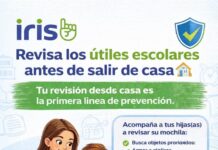 Llaman a fortalecer revisión de útiles escolares desde el hogar como primera línea de prevención