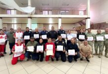 Refuerza PC BC capacitación en sistema de comando de incidentes a corporaciones de Ensenada