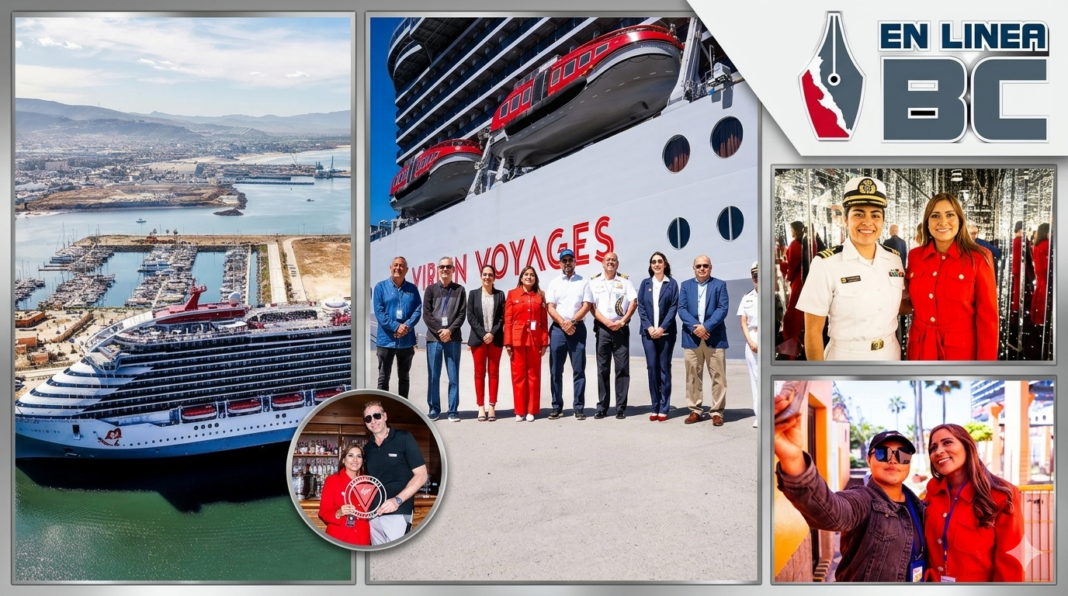 Celebra Claudia Agatón llegada del crucero Brilliant Lady a Baja California